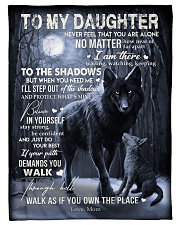 To My Daughter- mom Small Fleece Blanket - 30" x 40" front