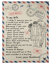 To My Wife Small Fleece Blanket - 30" x 40" front