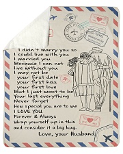 To My Wife Sherpa Fleece Blanket tile