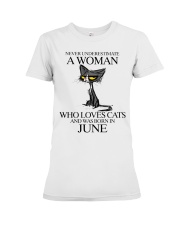 Never Underestimate A Woman 6 Premium Fit Ladies Tee tile