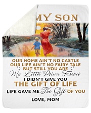 To my son Sherpa Fleece Blanket tile