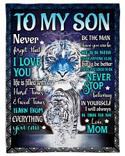 To My Son - Mom Small Fleece Blanket - 30" x 40" front