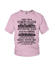 Feb Stubborn Daughter Youth T-Shirt tile
