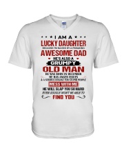 December Lucky Daughter V-Neck T-Shirt tile