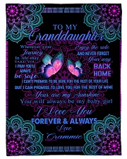 To My Granddaughter-Grammie Small Fleece Blanket - 30" x 40" front