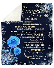 To My Daughter - Dad Sherpa Fleece Blanket tile