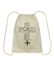 Spoiled By Your Husband Drawstring Bag tile