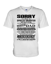 Nov Spoiled Daughter V-Neck T-Shirt tile