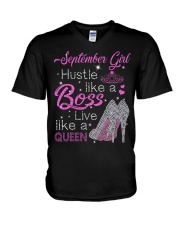 September Girl V-Neck T-Shirt tile