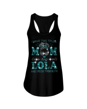 I Have Two Titles Mom And Lola Ladies Flowy Tank tile