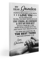 To My Grandson- Grandma 20x30 Gallery Wrapped Canvas Prints front