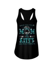 I Have Two Titles Mom And Kitty Ladies Flowy Tank tile