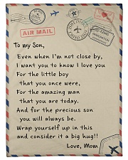 To My Son Small Fleece Blanket - 30" x 40" front