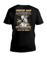 January Man V-Neck T-Shirt tile
