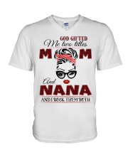 Me Two Titles V-Neck T-Shirt tile