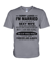 December Sexy Wife V-Neck T-Shirt tile