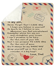 To My Son-Dad Sherpa Fleece Blanket tile