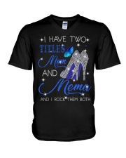 I Have Two Titles Mom And Mema V-Neck T-Shirt tile