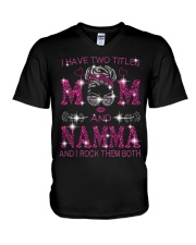 I Have Two Titles Mom And Namma V-Neck T-Shirt tile