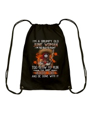 June Grumpy Old Woman Drawstring Bag tile
