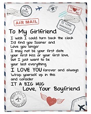 To My Girlfriend Small Fleece Blanket - 30" x 40" front