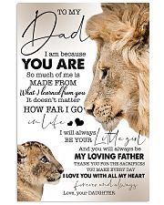To My Dad - Daughter 11x17 Poster front