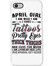 April Girl Phone Case tile