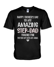 Amazing Step Dad V-Neck T-Shirt tile