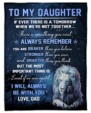 To My Daughter - Dad Small Fleece Blanket - 30" x 40" front
