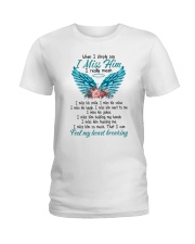 I Miss Him Ladies T-Shirt tile