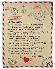 To My Son - Mom Small Fleece Blanket - 30" x 40" front