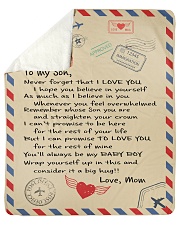 To My Son - Mom Sherpa Fleece Blanket tile