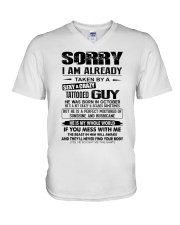 October Sexy and Crazy V-Neck T-Shirt thumbnail