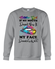October Girl My Face Crewneck Sweatshirt tile
