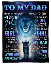 To My Dad - Daughter Small Fleece Blanket - 30" x 40" front