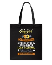 jul girl thank Tote Bag tile