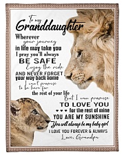 To My Granddaughter-Grandpa Small Fleece Blanket - 30" x 40" front
