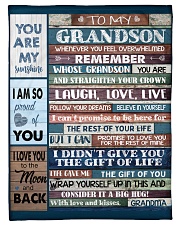 To My Grandson - Grandma Small Fleece Blanket - 30" x 40" front