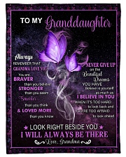 To My Granddaughter - Grandma Small Fleece Blanket - 30" x 40" front