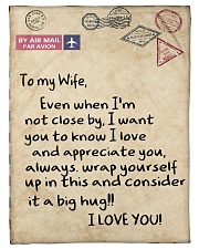 To My Wife Small Fleece Blanket - 30" x 40" front