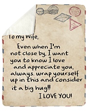 To My Wife Sherpa Fleece Blanket tile