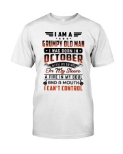 October Grumpy Old Man Classic T-Shirt front