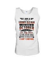 October Grumpy Old Man Unisex Tank tile