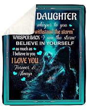 To My Daughter - Dad Sherpa Fleece Blanket tile