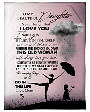 To My Daughter - Mom Small Fleece Blanket - 30" x 40" front