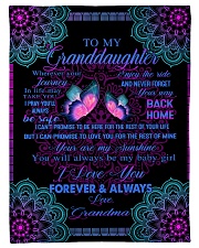 To My Granddaughter-Grandma Small Fleece Blanket - 30" x 40" front