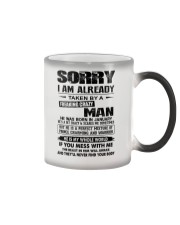 January Freaking Crazy Man Color Changing Mug tile