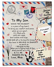 To My Son- Mom Small Fleece Blanket - 30" x 40" front