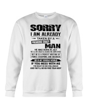 July Freaking Crazy Man Crewneck Sweatshirt tile