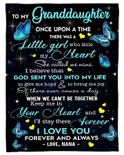 To My Granddaughter Small Fleece Blanket - 30" x 40" front